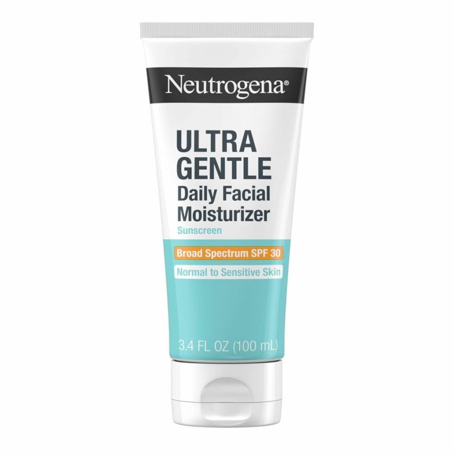 Neutrogena Ultra Gentle Daily Moisturizer with SPF 30 & Cica for Sensitive Skin, Fragrance-Free, Lightweight, 3.4 Fl. Oz