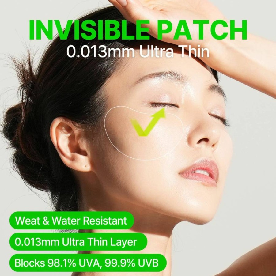 FRANZ UV Protection Patch UPF 50+ for Anti-Aging & Wrinkle Reduction - Lightweight, Breathable Sun Patches for Daily Outdoor Use - 5 Pairs with Peptide for Skin Radiance