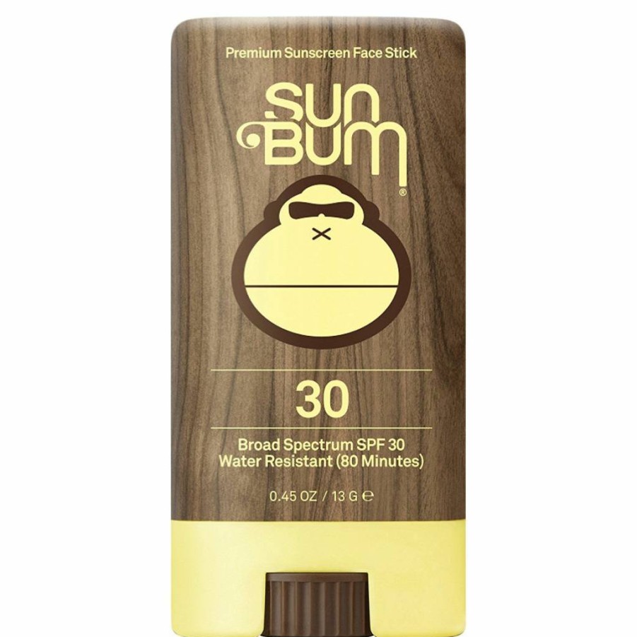 Sun Bum SPF 30 Face Stick Sunscreen - Broad Spectrum, Water-Resistant, Vitamin E Enriched, Travel Size 0.45 Oz, Hawaii 104 Act Compliant, Octinoxate & Oxybenzone Free