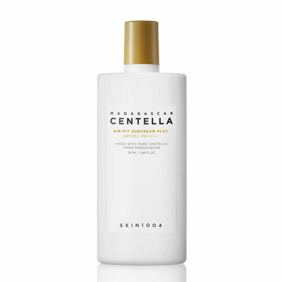 SKIN1004 Madagascar Centella Air-Fit Suncream Plus SPF 50 PA+++ 1.69 Fl Oz (50ml) - Oil-Free Moisturizing Sunscreen for Sensitive Skin