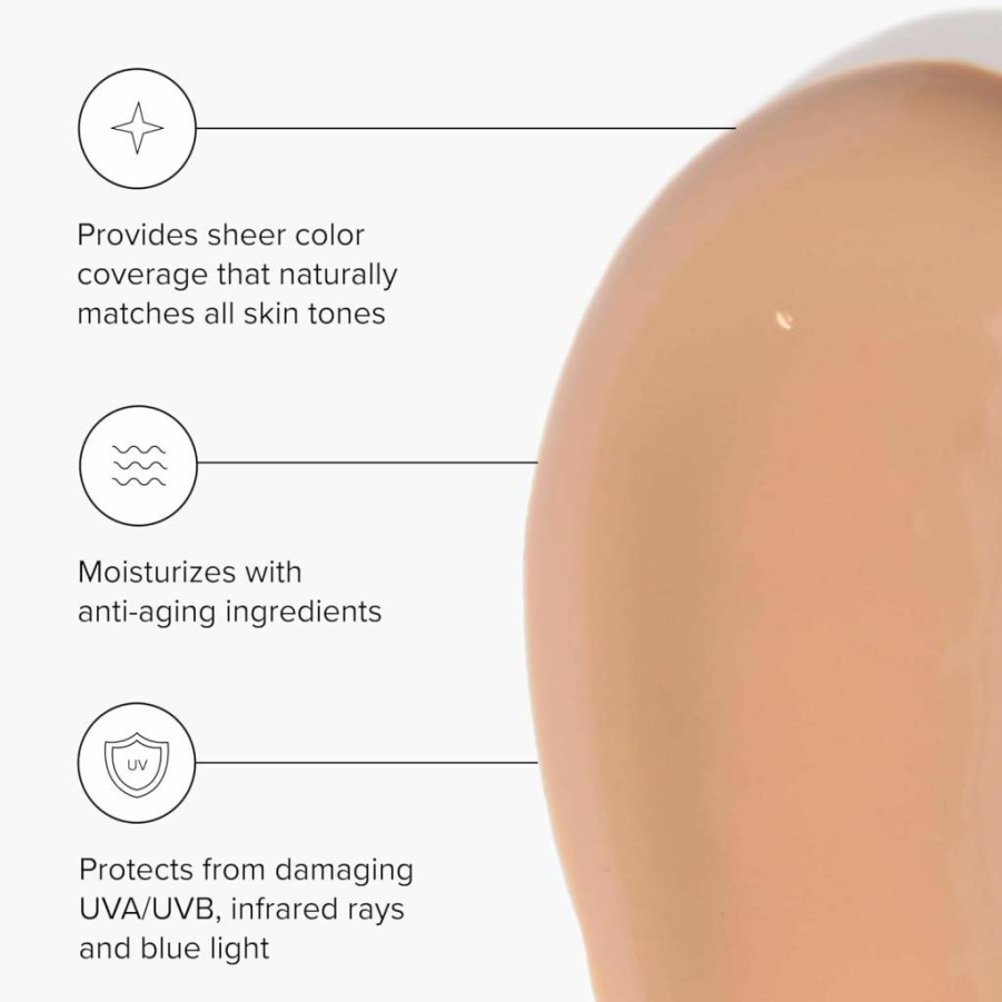 DRMTLGY Tinted Moisturizer with SPF 46 – Broad Spectrum Sunscreen, Hydrating Anti-Aging Makeup, Lightweight Face Coverage, FSA/HSA Eligible (1.7 Oz)
