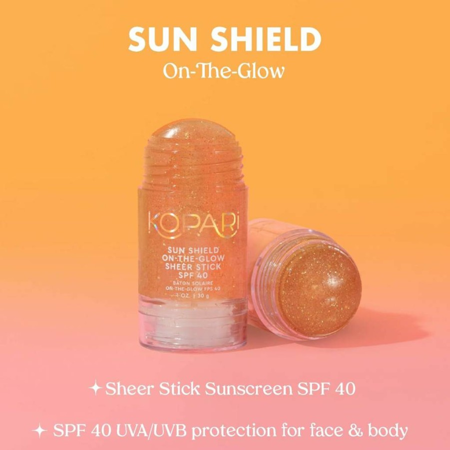 Kopari SPF 40 Sunscreen Stick for Face & Body – Water Resistant, Vitamin E & Bisabolol, 1oz Roll-On Sheer Sun Shield