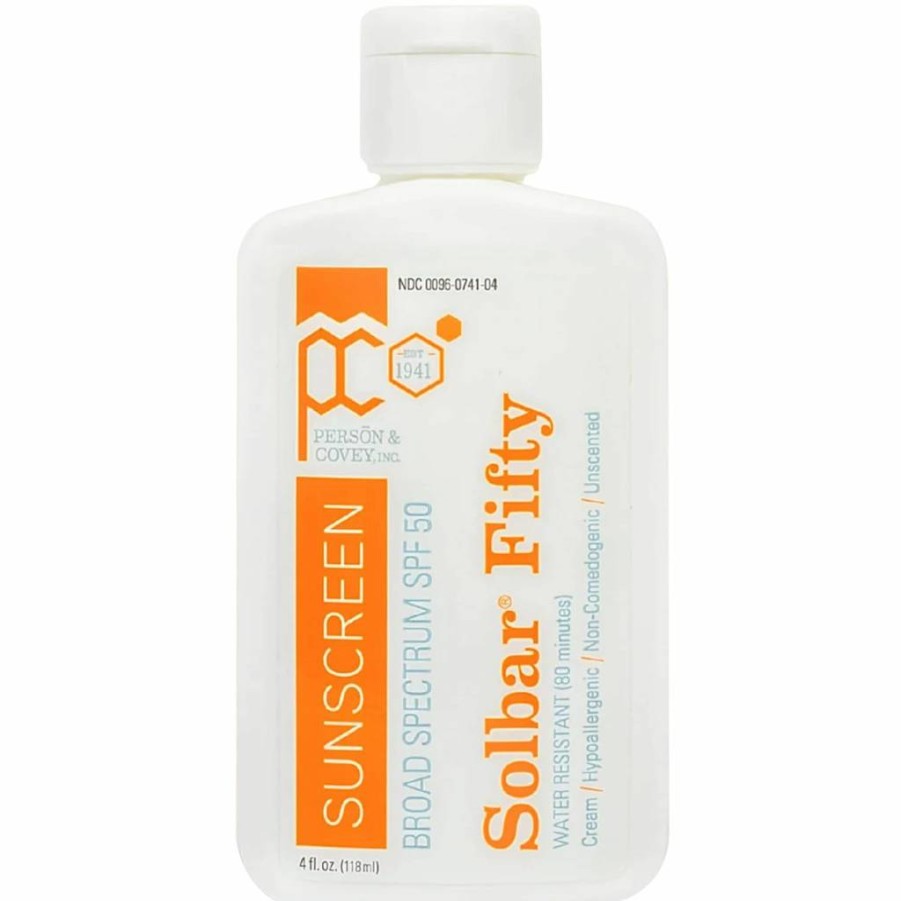 Solbar Fifty SPF 50 Broad Spectrum Sunscreen for Face & Body, Water-Resistant, 4 Fl. Oz.
