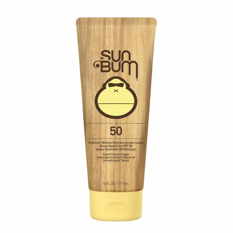 Sun Bum Original SPF 50 Moisturizing Sunscreen Lotion – Broad Spectrum UVA/UVB Protection, 6 Fl Oz, Vegan & Reef-Friendly