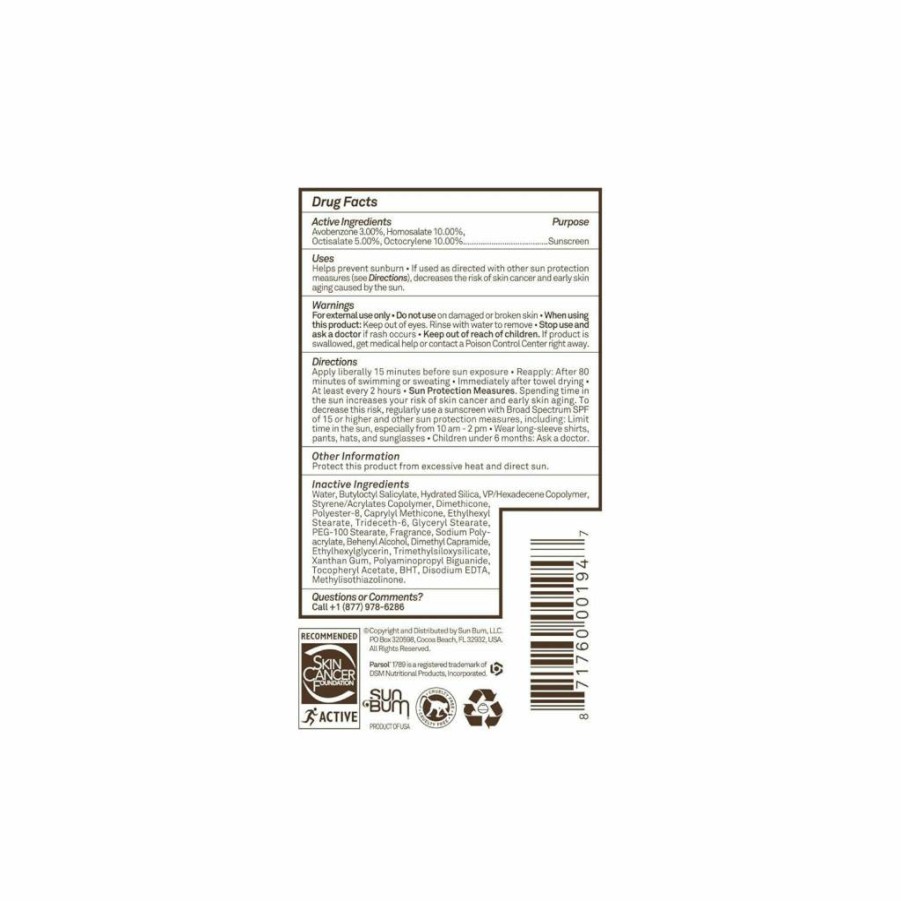 Sun Bum Original SPF 50 Moisturizing Sunscreen Lotion – Broad Spectrum UVA/UVB Protection, 6 Fl Oz, Vegan & Reef-Friendly