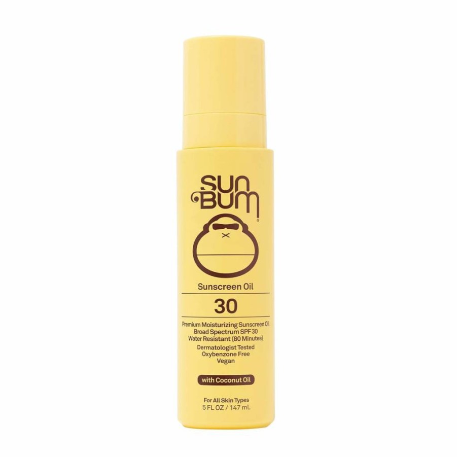 Sun Bum SPF 50 Moisturizing Sunscreen Body Oil with Vitamin E - Broad Spectrum, Hawaii 104 Act Compliant, Octinoxate & Oxybenzone Free - 5 Oz
